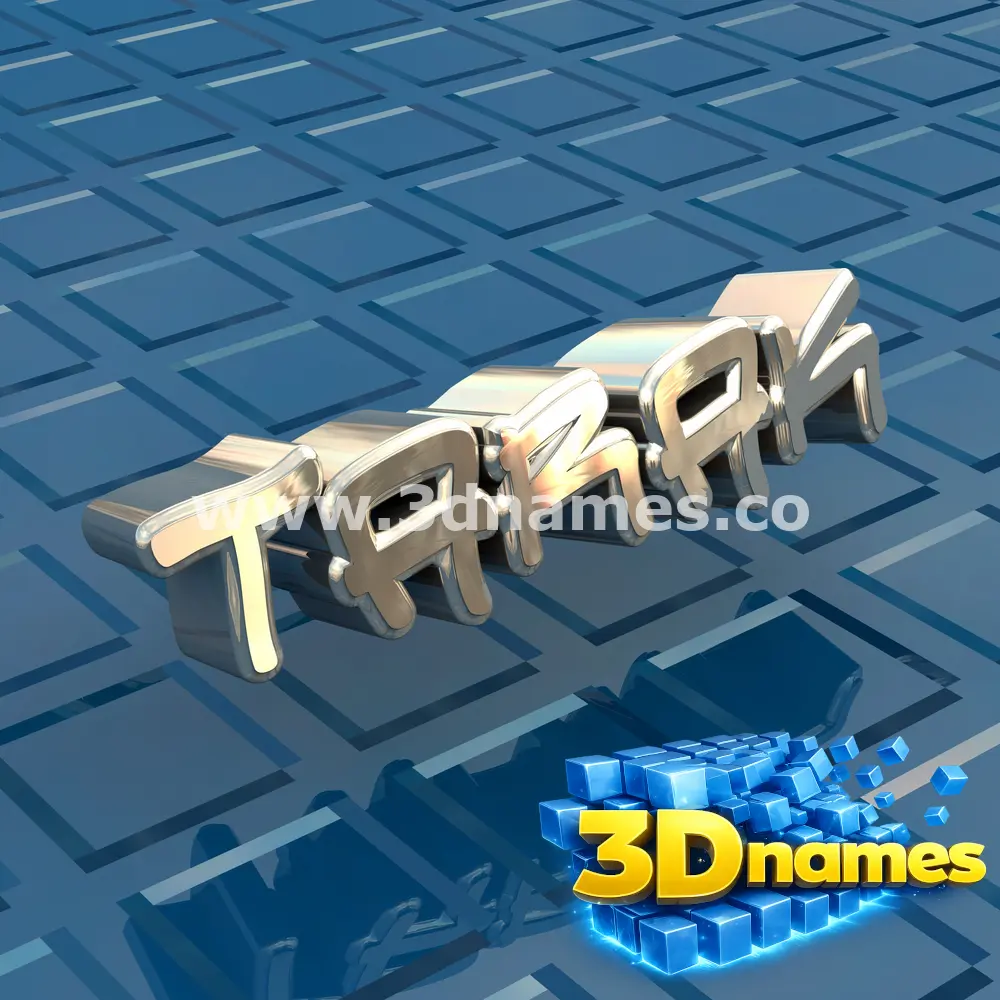 tarak in Blue Bling style - 3D name wallpaper