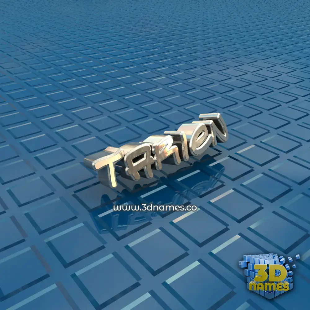 tarien in Blue Bling style - 3D name wallpaper