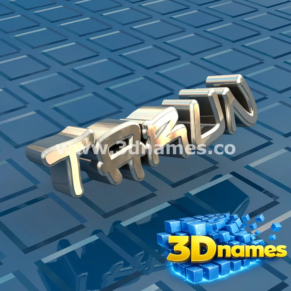 tarun in Blue Bling style - 3D name wallpaper