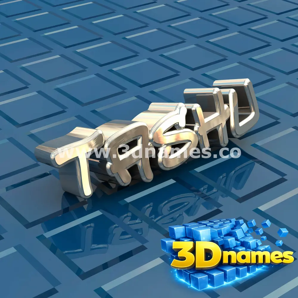 tashu in Blue Bling style - 3D name wallpaper