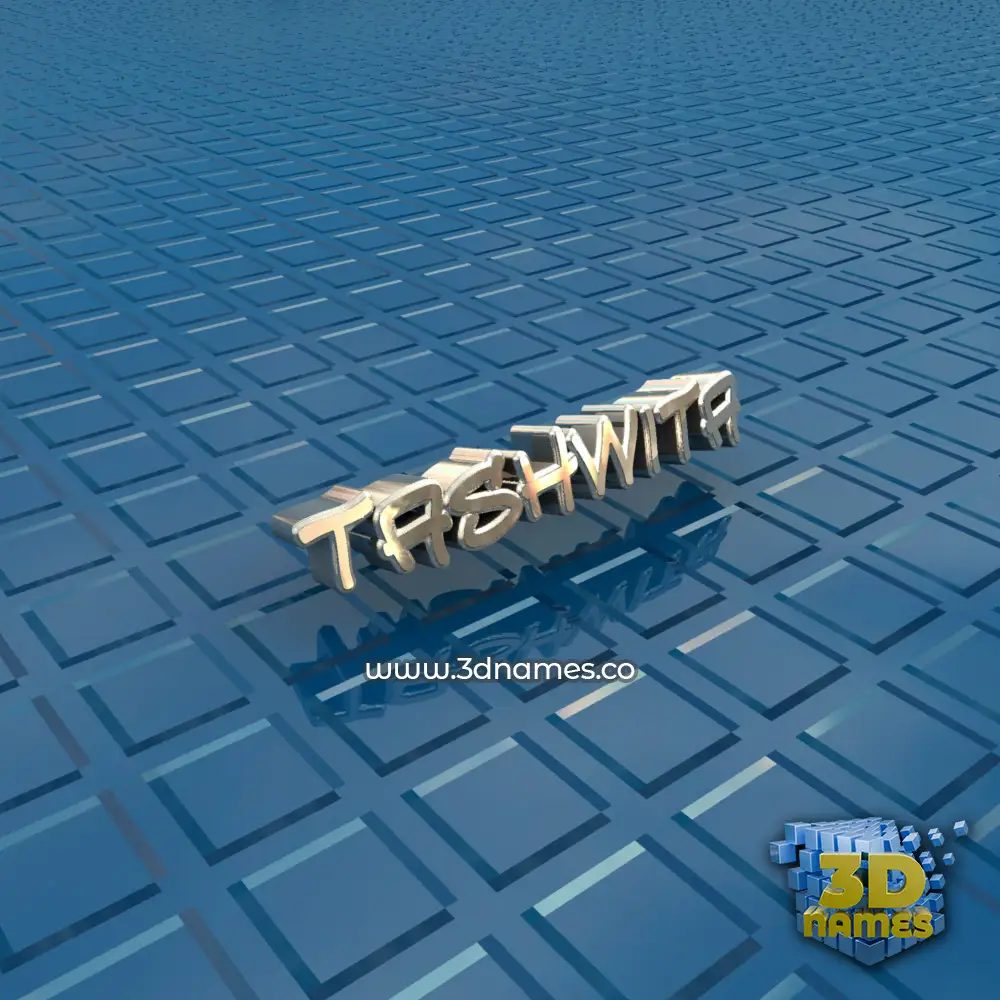 tashwita in Blue Bling style - 3D name wallpaper