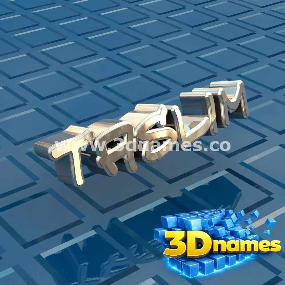 taslim in Blue Bling style - 3D name wallpaper