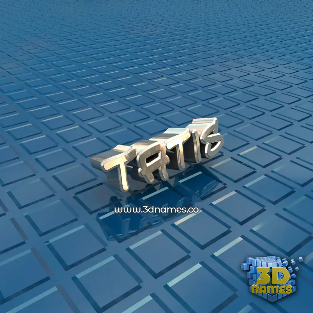 tatis in Blue Bling style - 3D name wallpaper