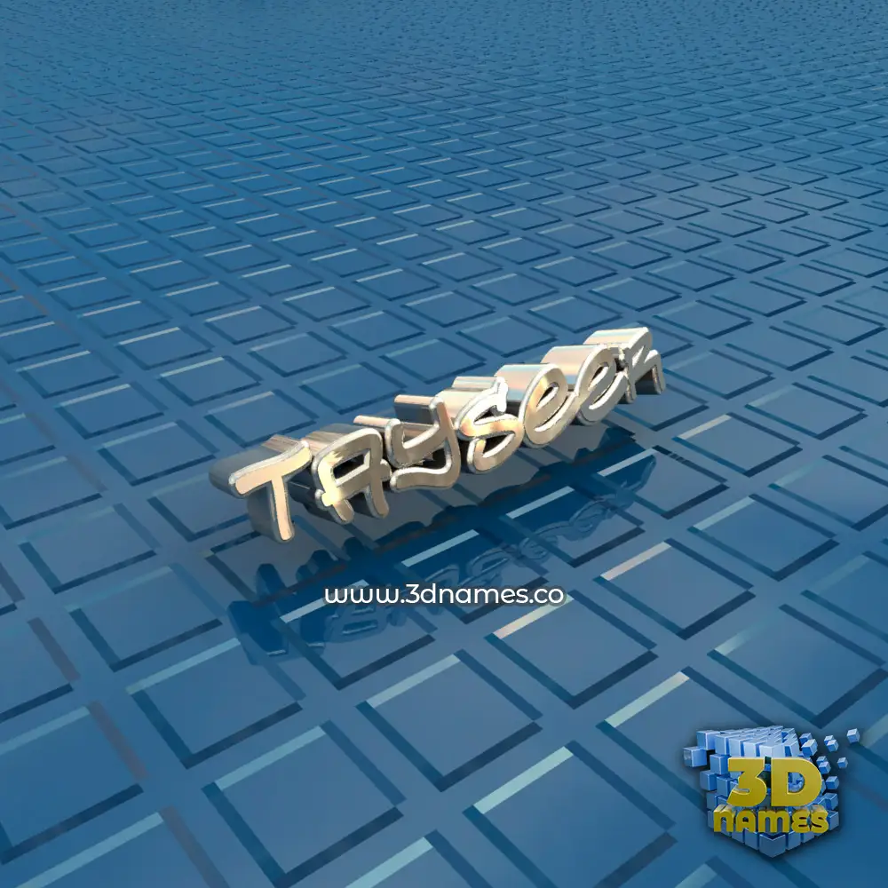 tayseer in Blue Bling style - 3D name wallpaper