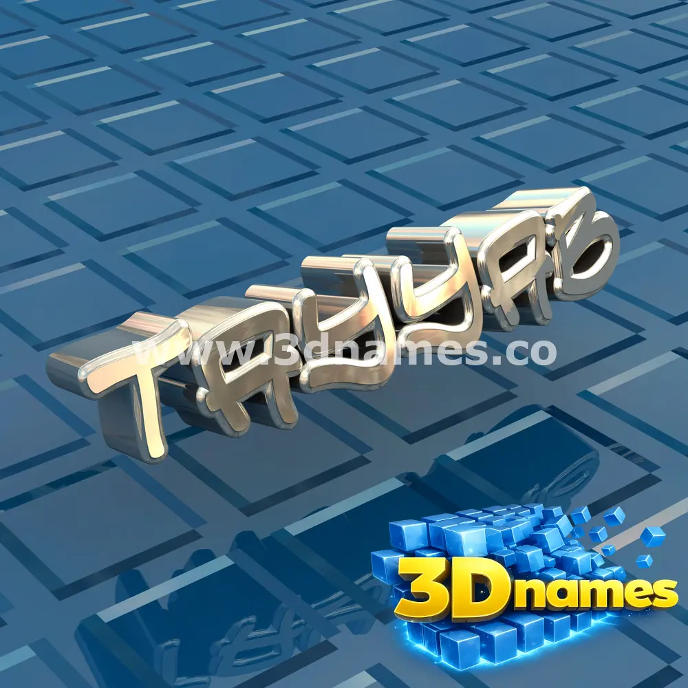 tayyab in Blue Bling style - 3D name wallpaper