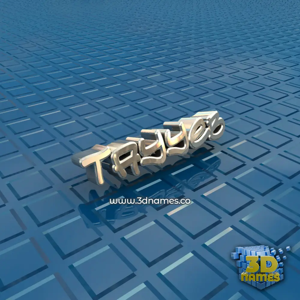 tayyeb in Blue Bling style - 3D name wallpaper