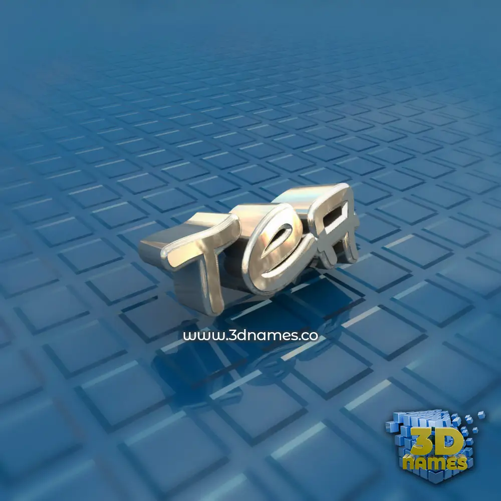 tea in Blue Bling style - 3D name wallpaper