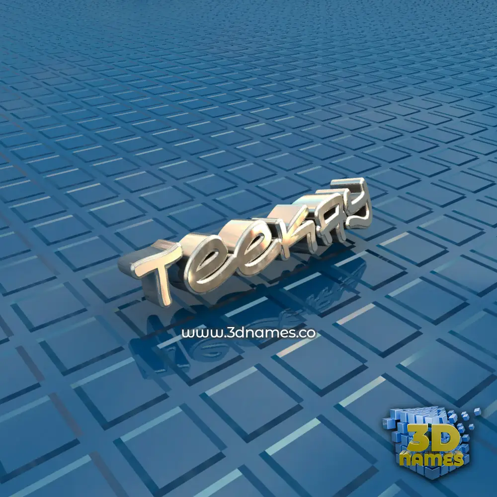 teekay in Blue Bling style - 3D name wallpaper