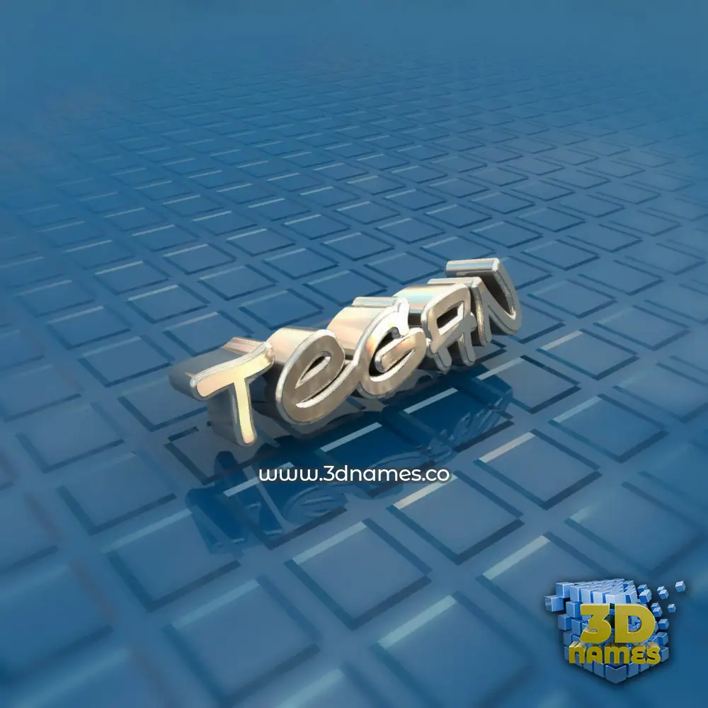 tegan in Blue Bling style - 3D name wallpaper