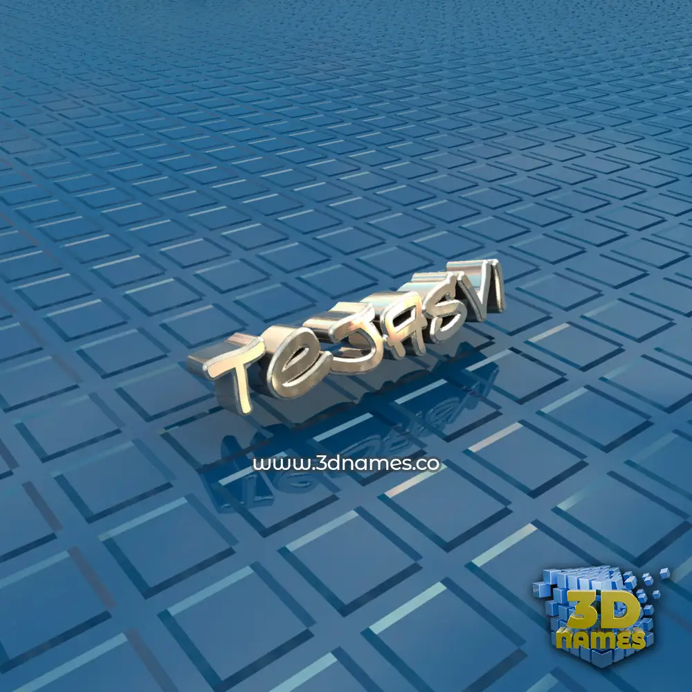 tejasvi in Blue Bling style - 3D name wallpaper