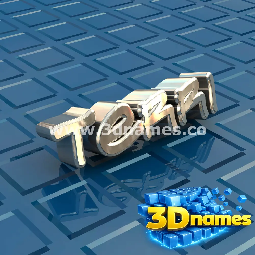 terri in Blue Bling style - 3D name wallpaper