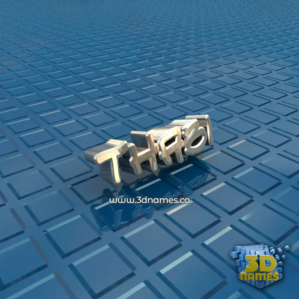 thabi in Blue Bling style - 3D name wallpaper