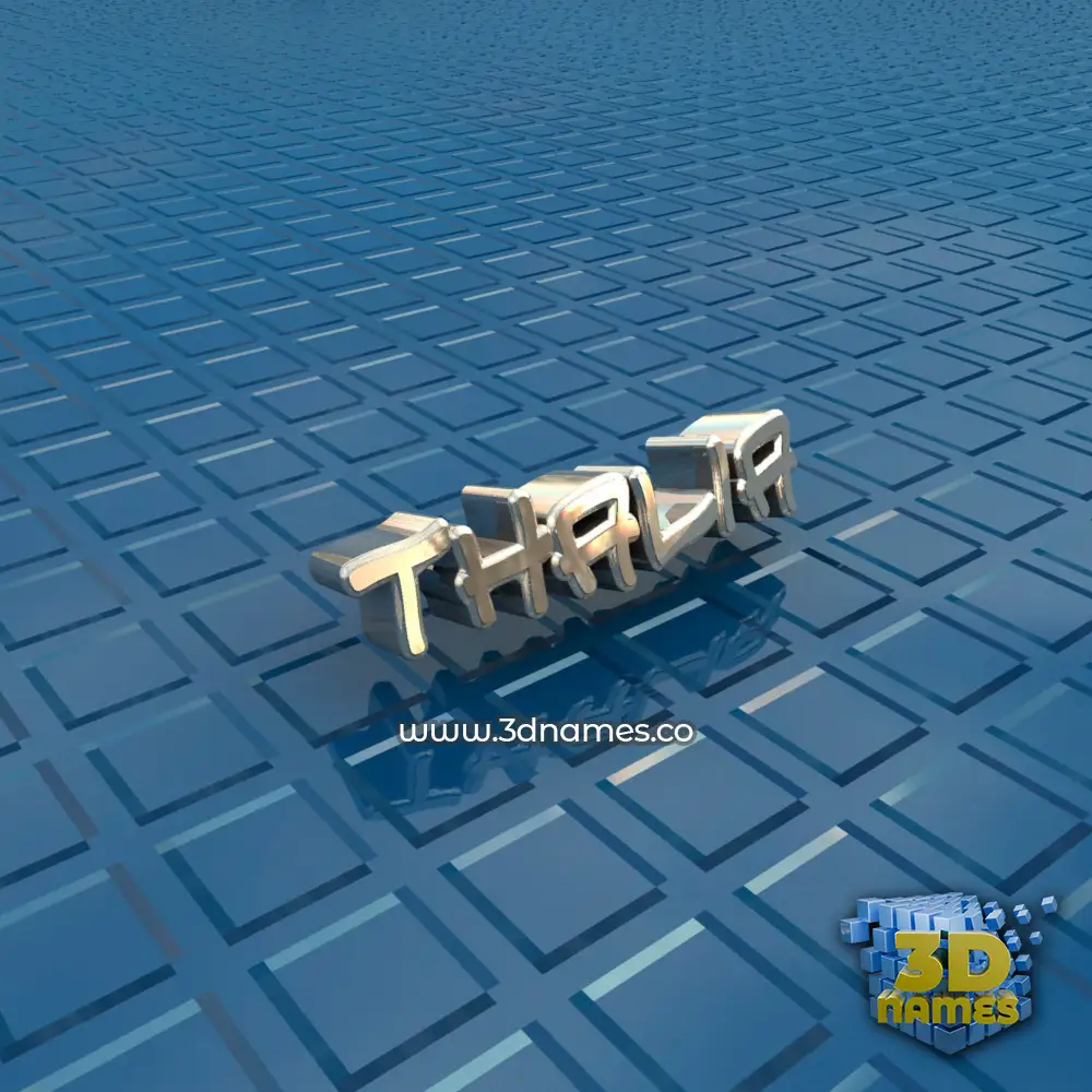 thalia in Blue Bling style - 3D name wallpaper