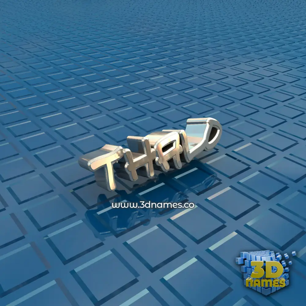 thalo in Blue Bling style - 3D name wallpaper
