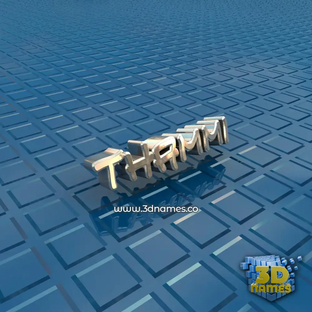 thammi in Blue Bling style - 3D name wallpaper