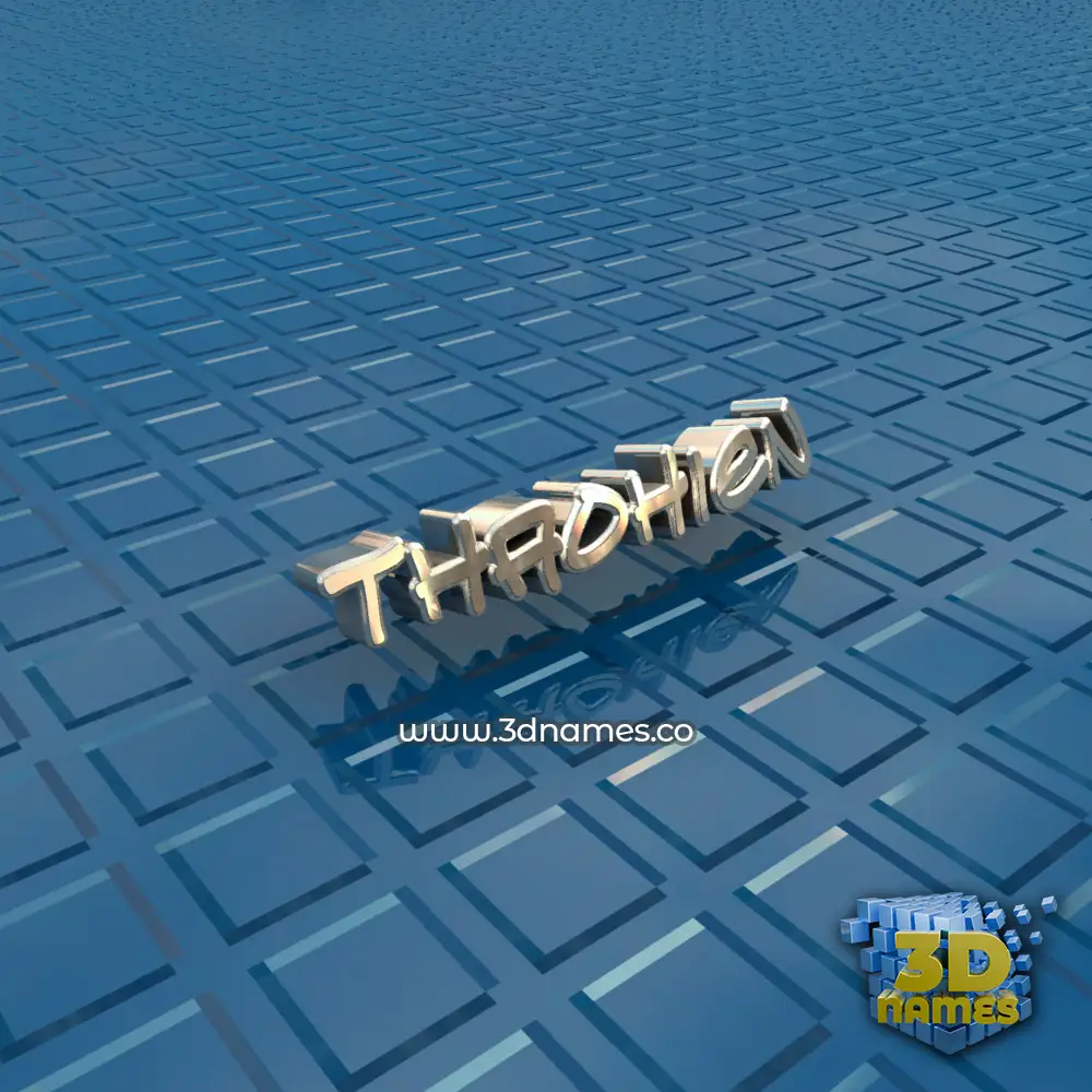 thaohien in Blue Bling style - 3D name wallpaper