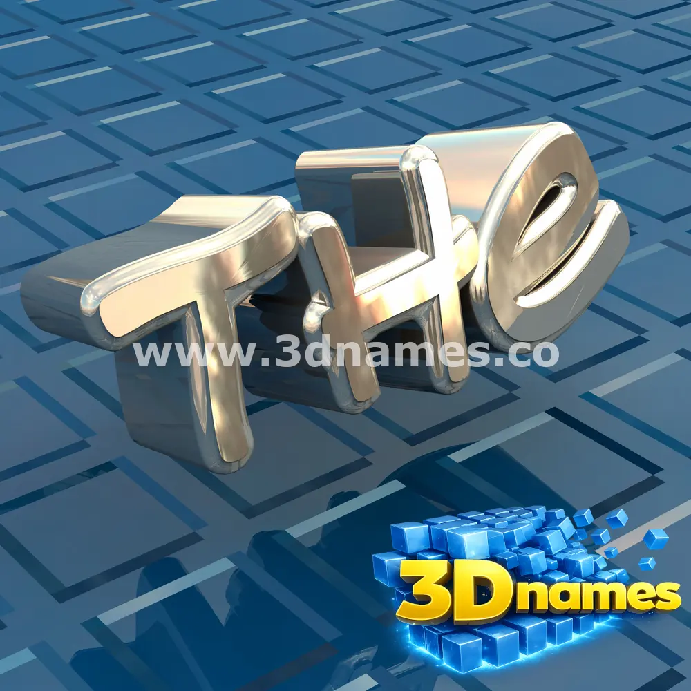 the in Blue Bling style - 3D name wallpaper