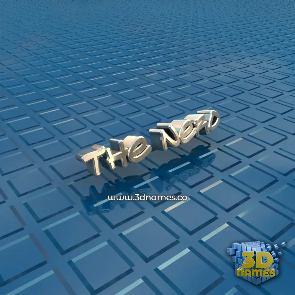 the nero in Blue Bling style - 3D name wallpaper