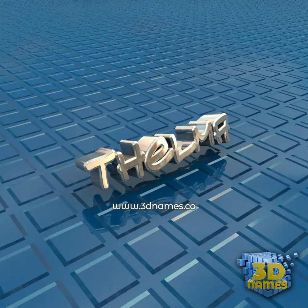 thelma in Blue Bling style - 3D name wallpaper