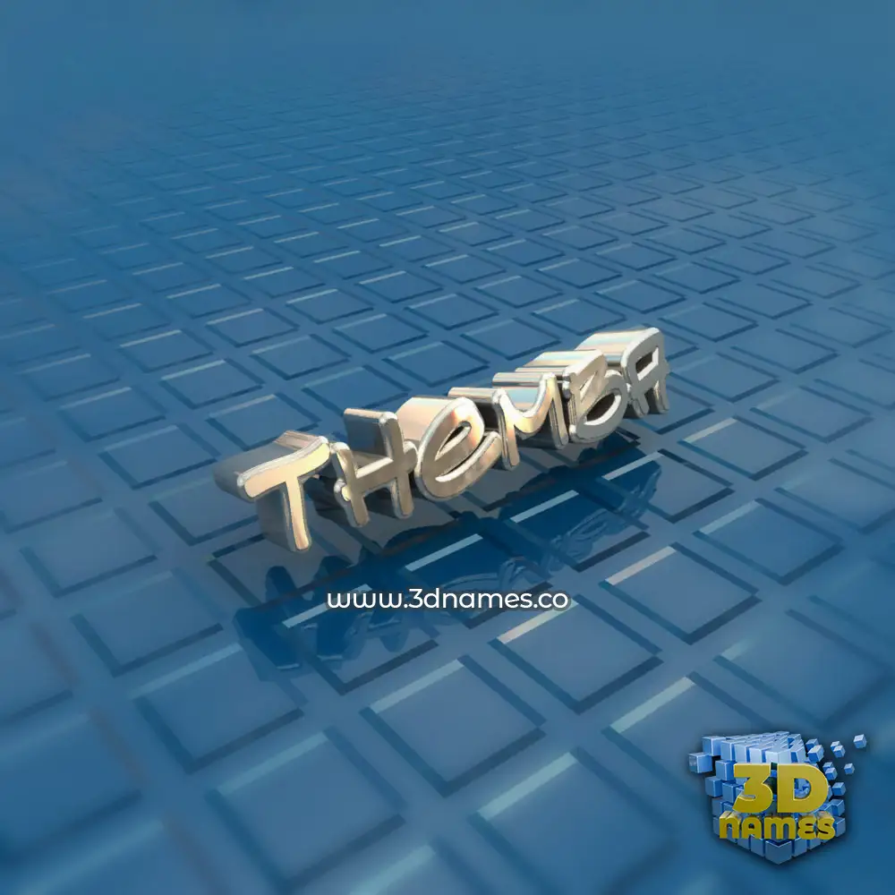 themba in Blue Bling style - 3D name wallpaper