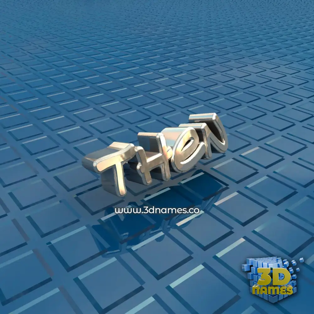 then in Blue Bling style - 3D name wallpaper