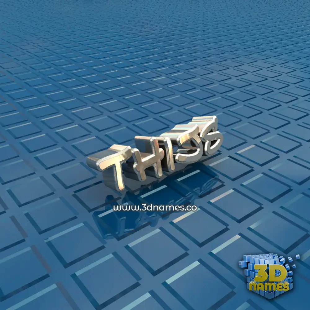 thijs in Blue Bling style - 3D name wallpaper