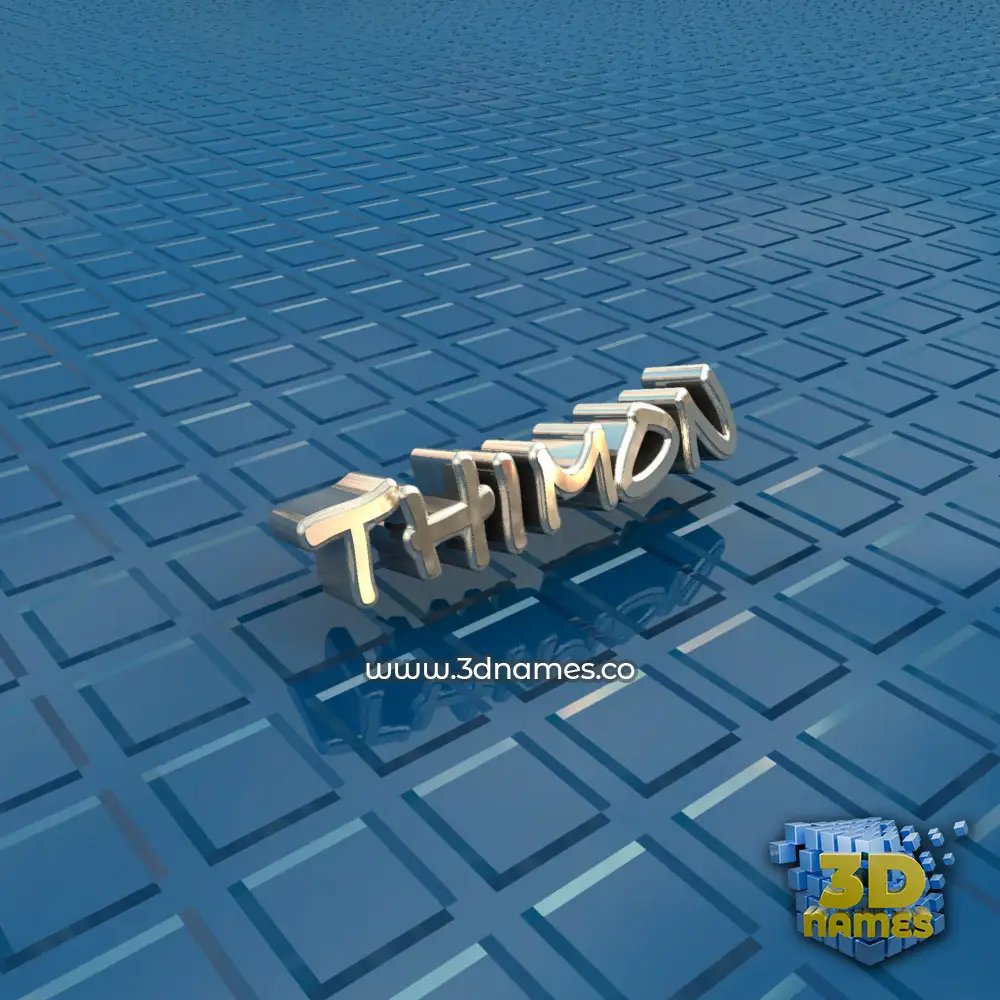 thimon in Blue Bling style - 3D name wallpaper