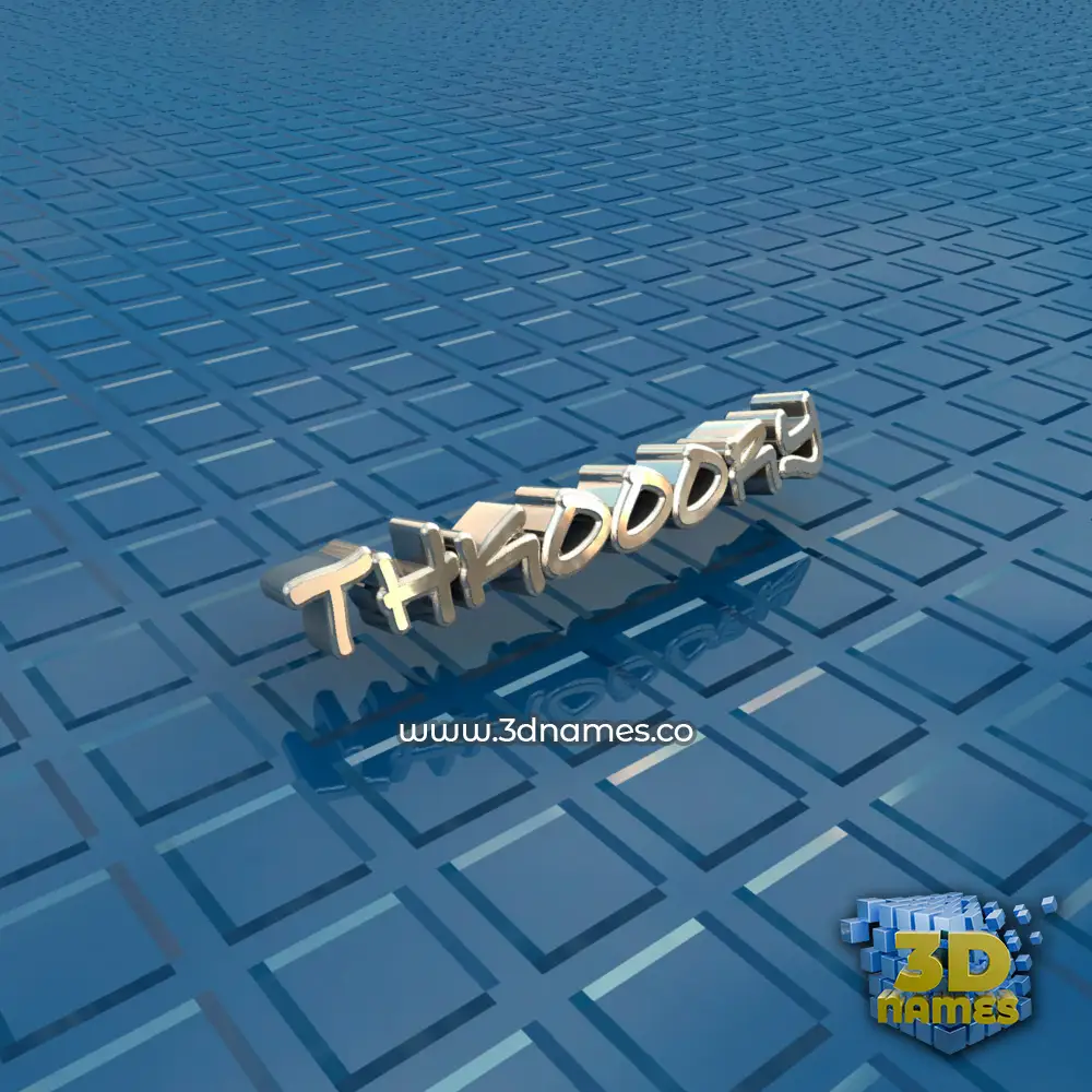 thkooory in Blue Bling style - 3D name wallpaper
