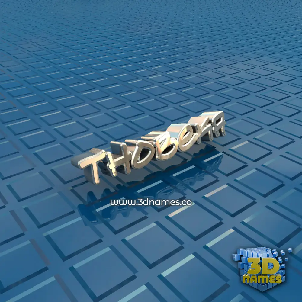 thobeka in Blue Bling style - 3D name wallpaper