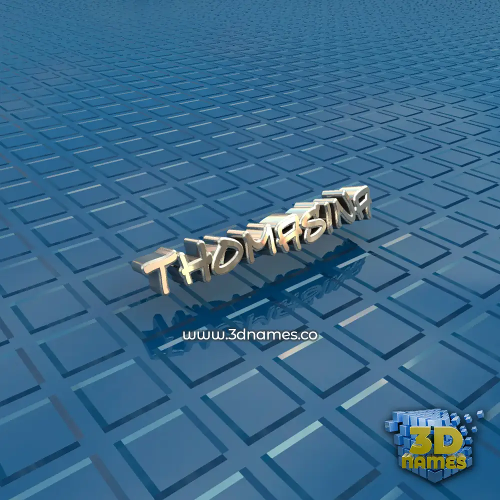 thomasina in Blue Bling style - 3D name wallpaper
