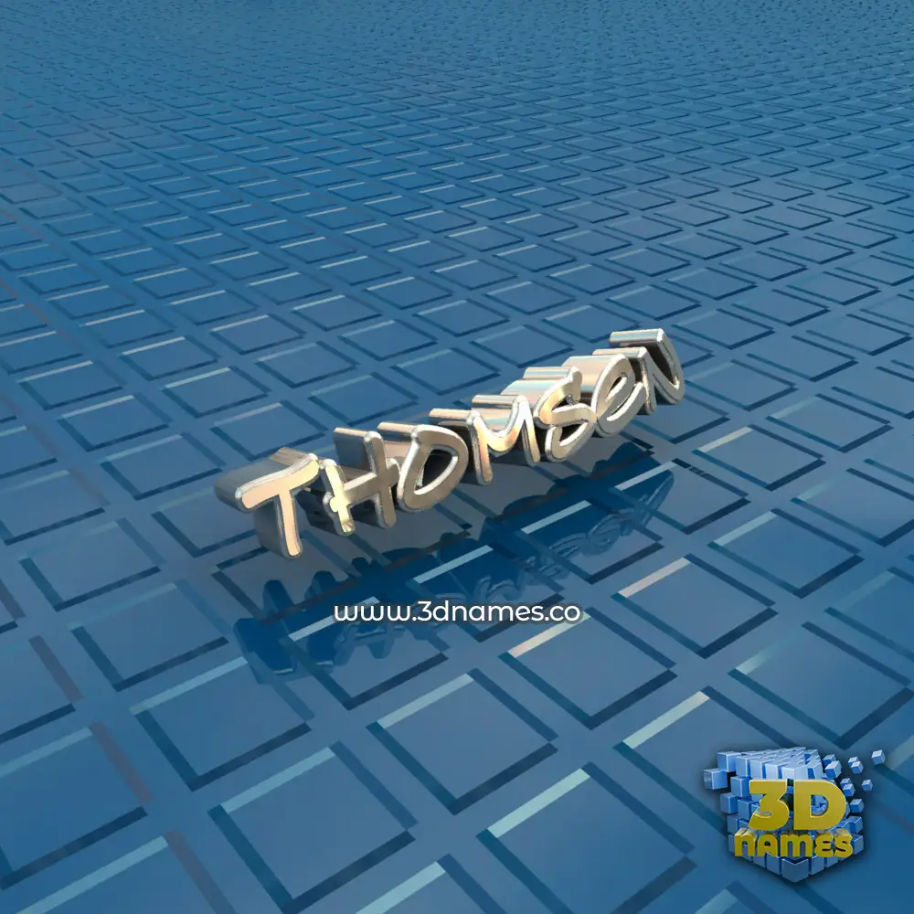 thomsen in Blue Bling style - 3D name wallpaper