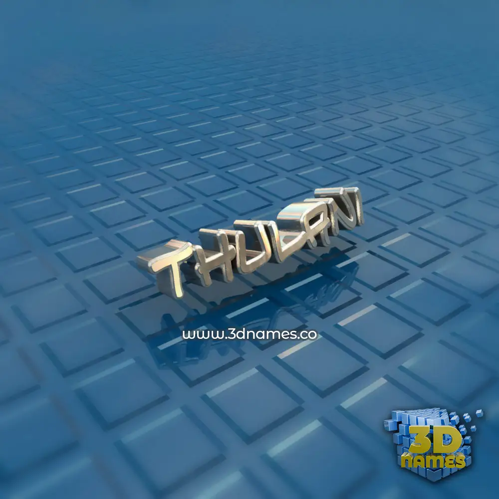 thulani in Blue Bling style - 3D name wallpaper