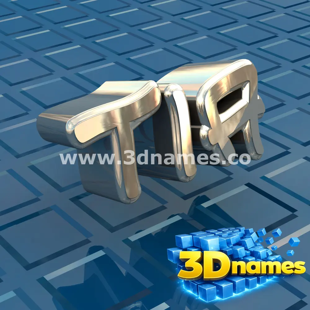 tia in Blue Bling style - 3D name wallpaper