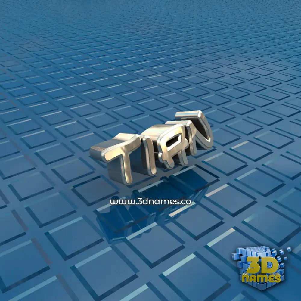 tian in Blue Bling style - 3D name wallpaper