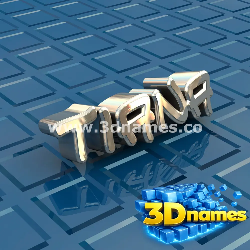 tiana in Blue Bling style - 3D name wallpaper