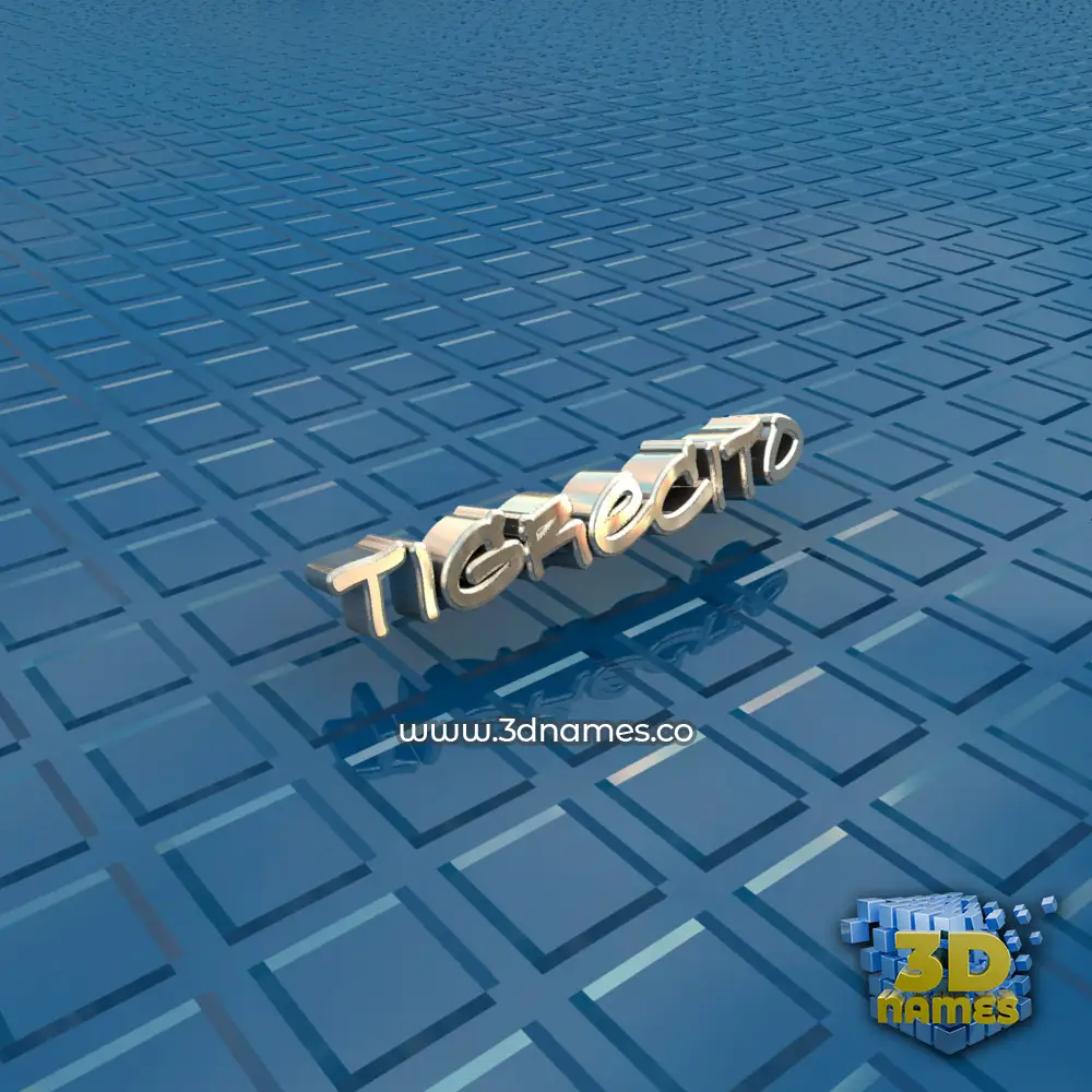 tigrecito in Blue Bling style - 3D name wallpaper