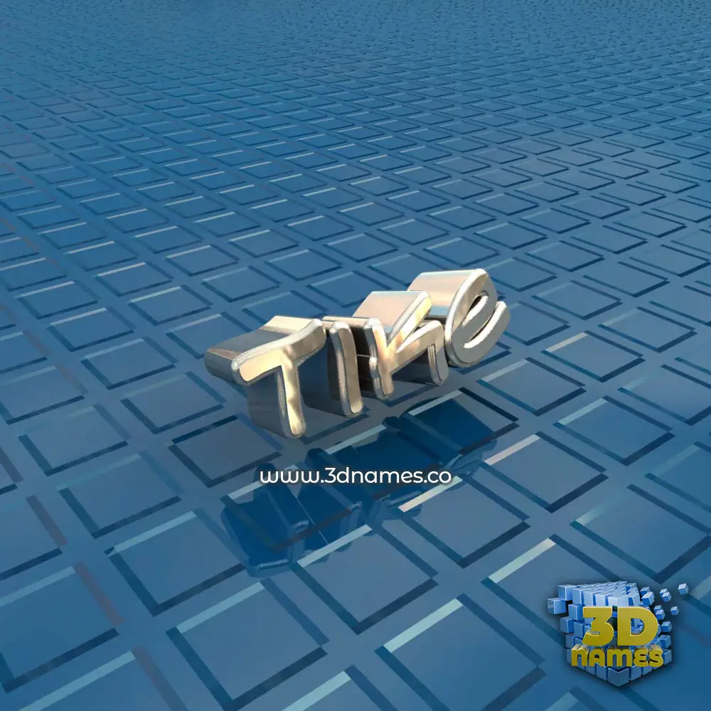 tike in Blue Bling style - 3D name wallpaper