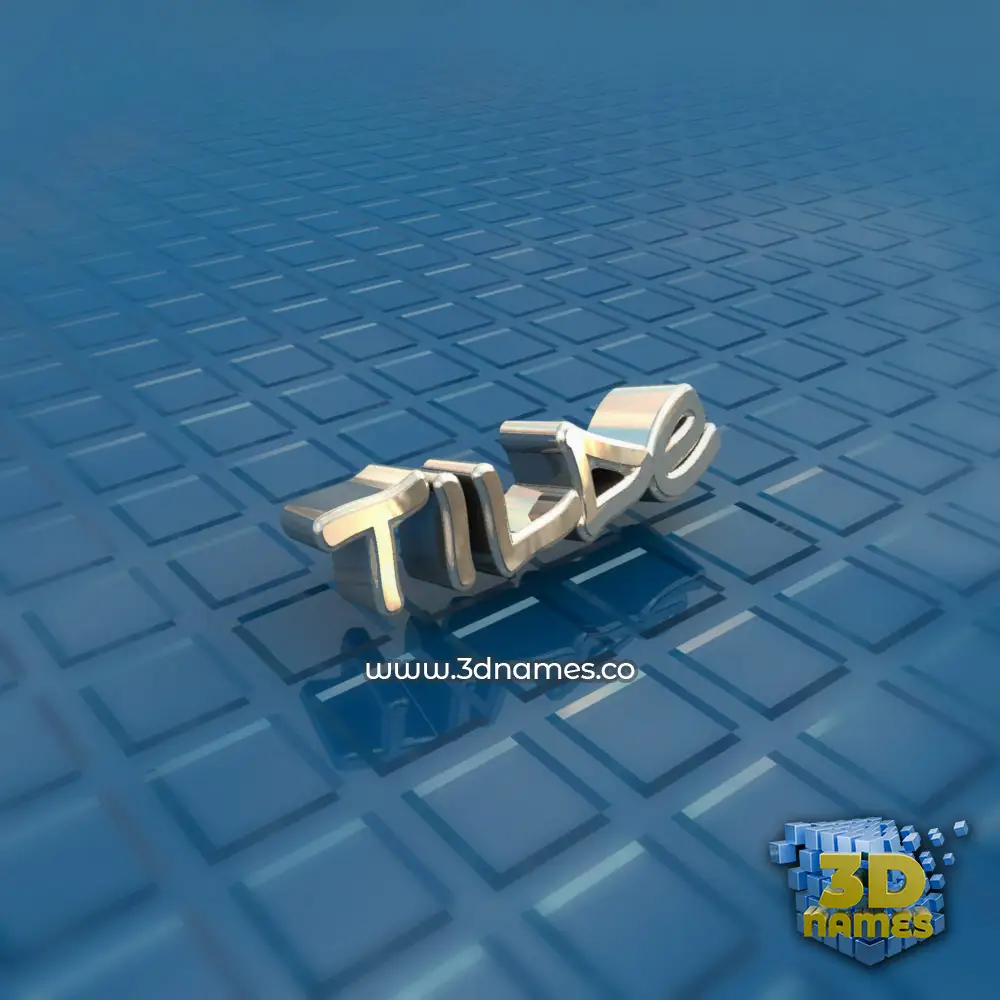 tilde in Blue Bling style - 3D name wallpaper