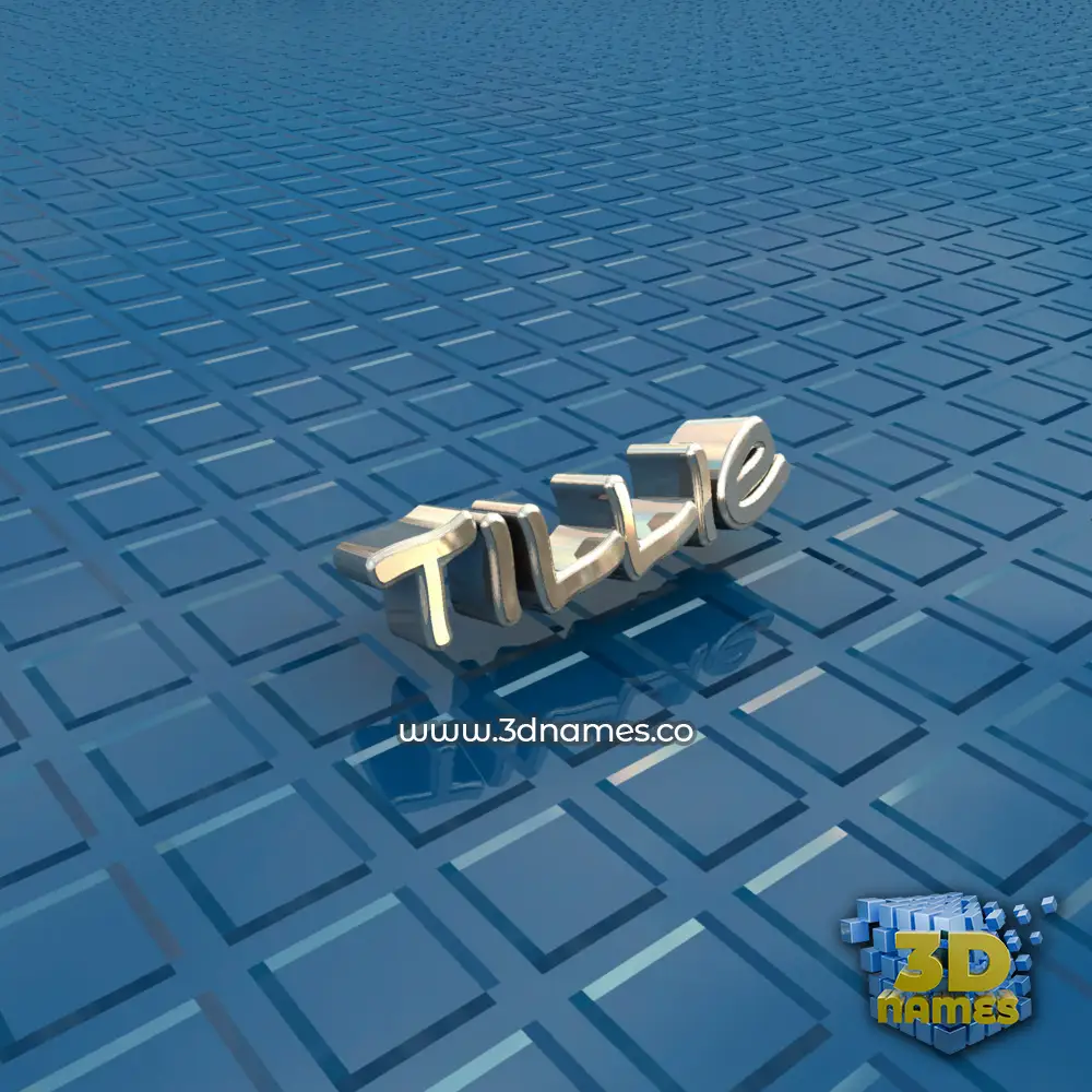 tillie in Blue Bling style - 3D name wallpaper