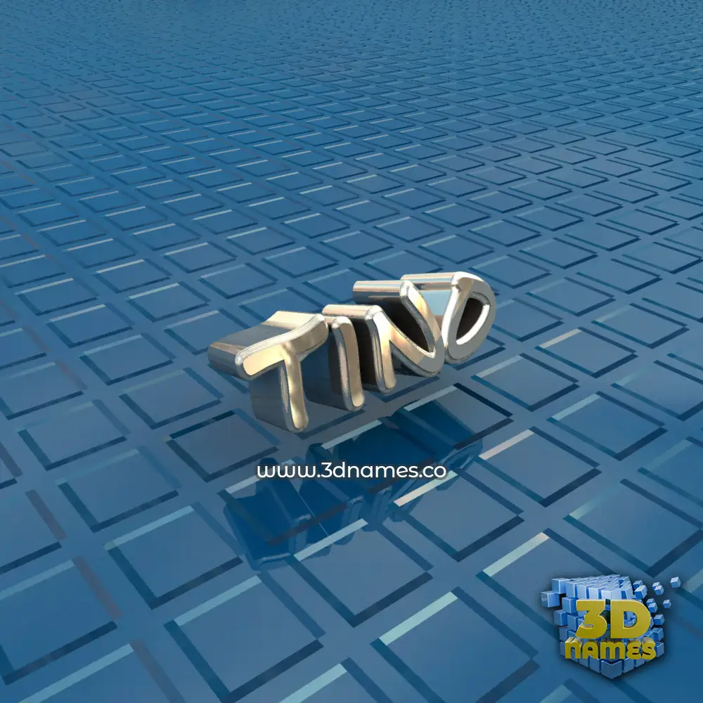 tino in Blue Bling style - 3D name wallpaper