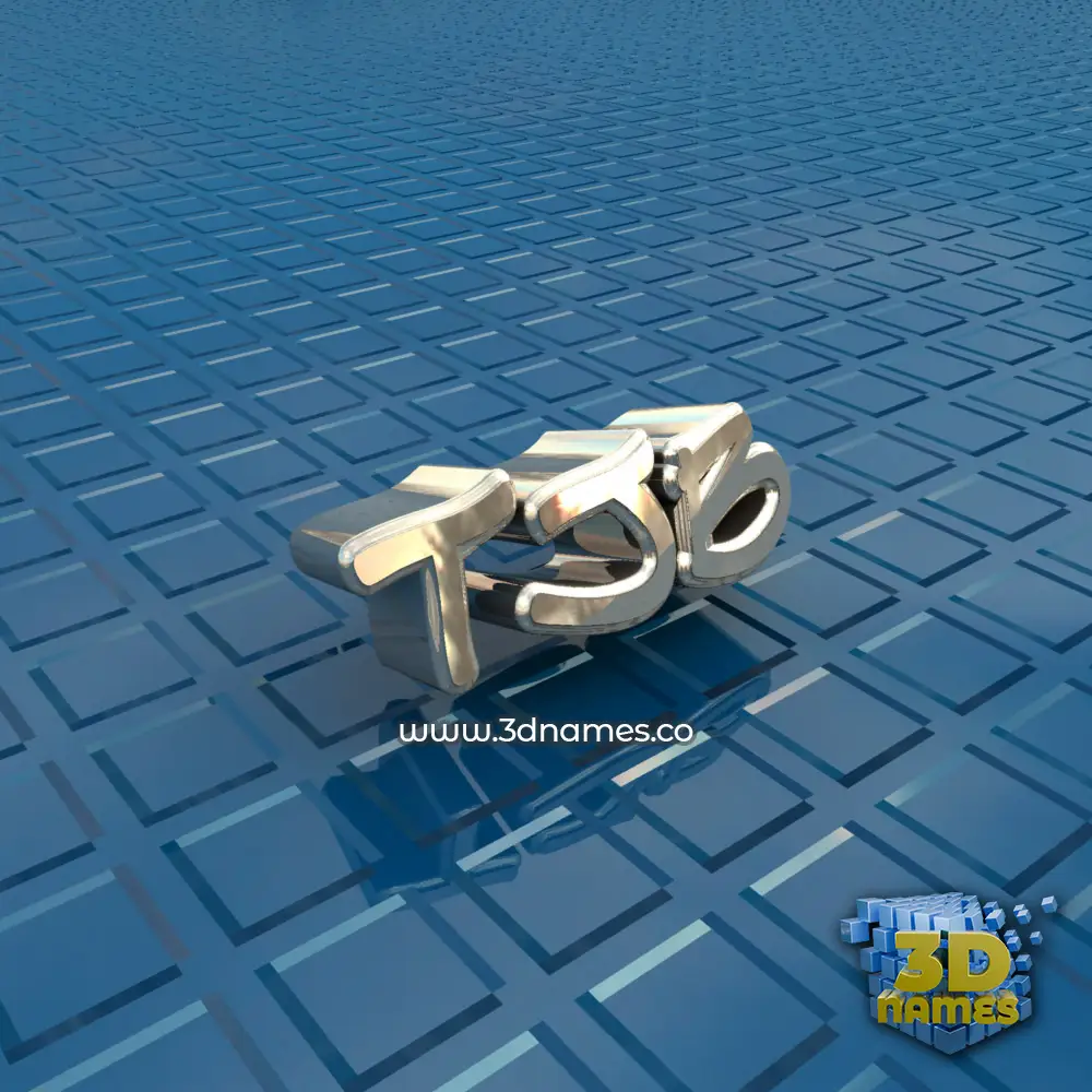 tjb in Blue Bling style - 3D name wallpaper