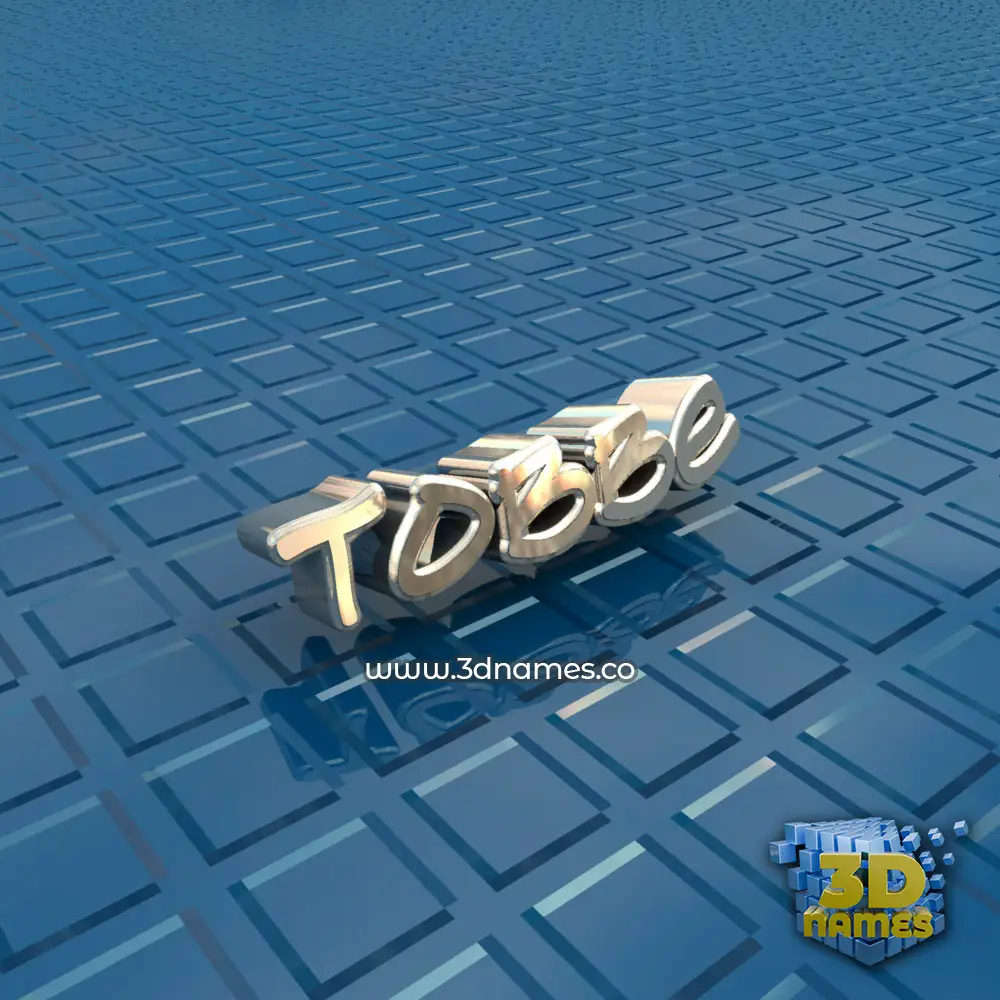 tobbe in Blue Bling style - 3D name wallpaper