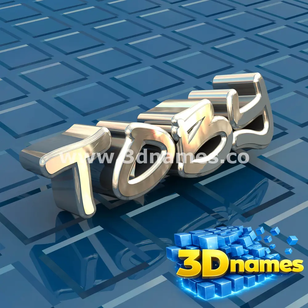 toby in Blue Bling style - 3D name wallpaper