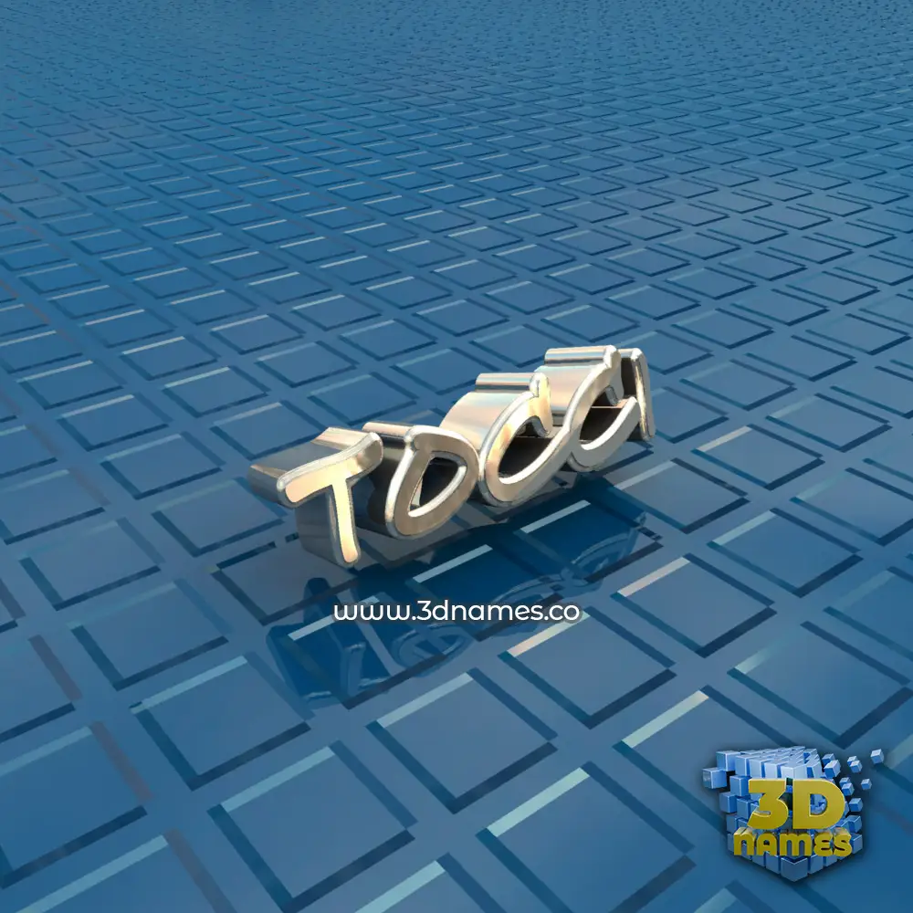 tocci in Blue Bling style - 3D name wallpaper