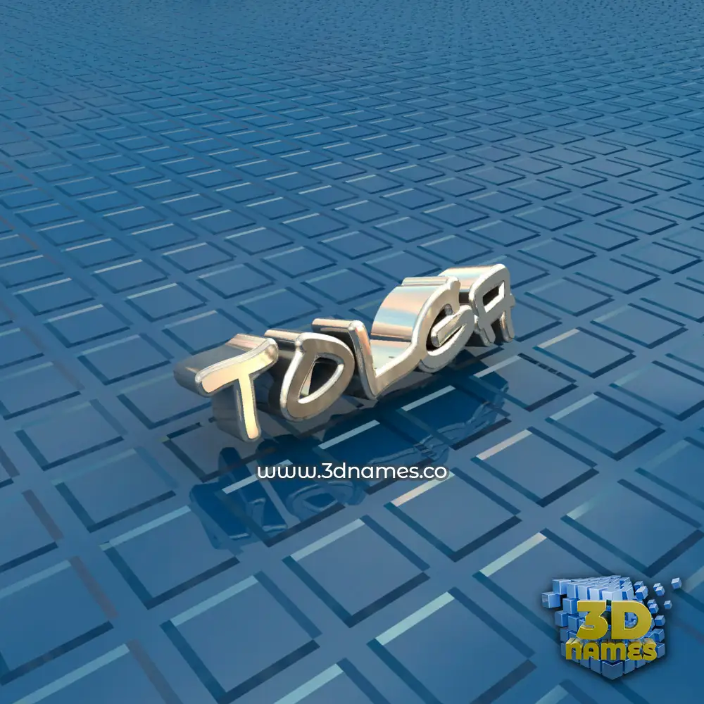 tolga in Blue Bling style - 3D name wallpaper
