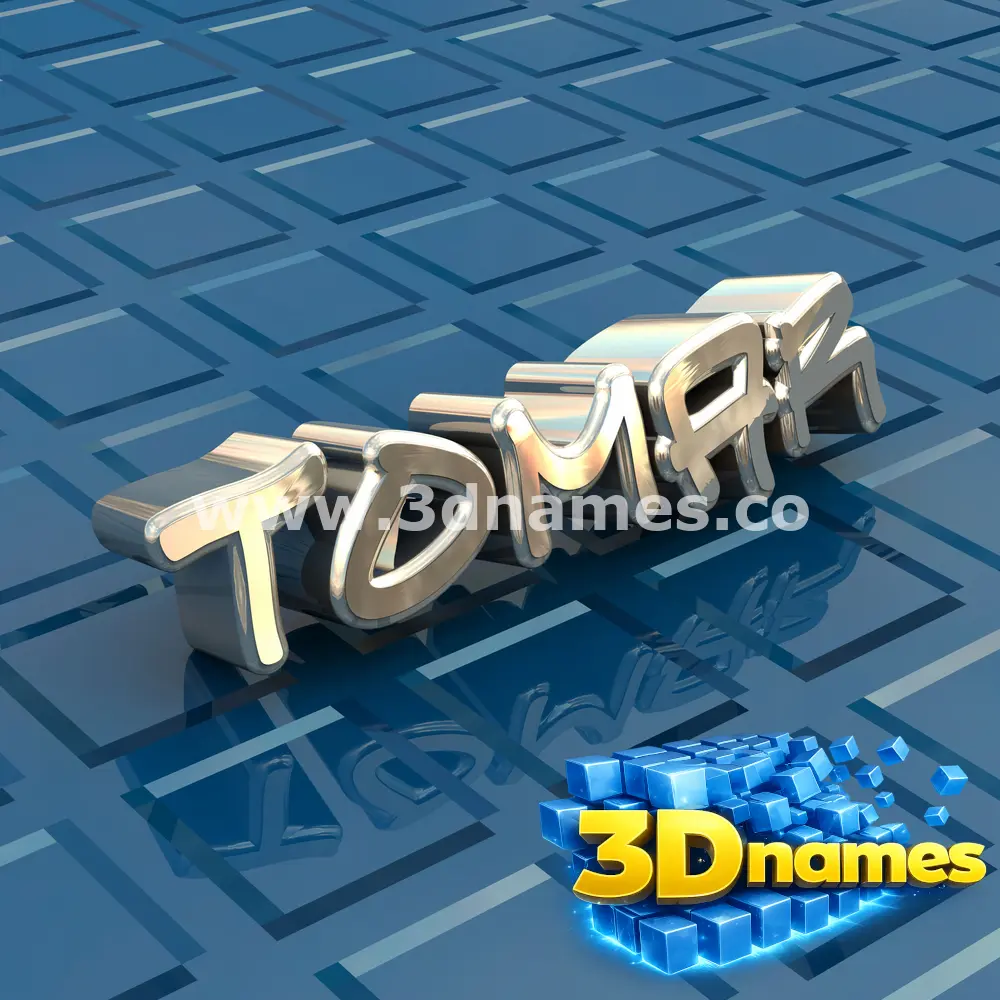 tomar in Blue Bling style - 3D name wallpaper