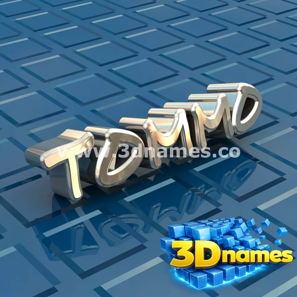 tommo in Blue Bling style - 3D name wallpaper