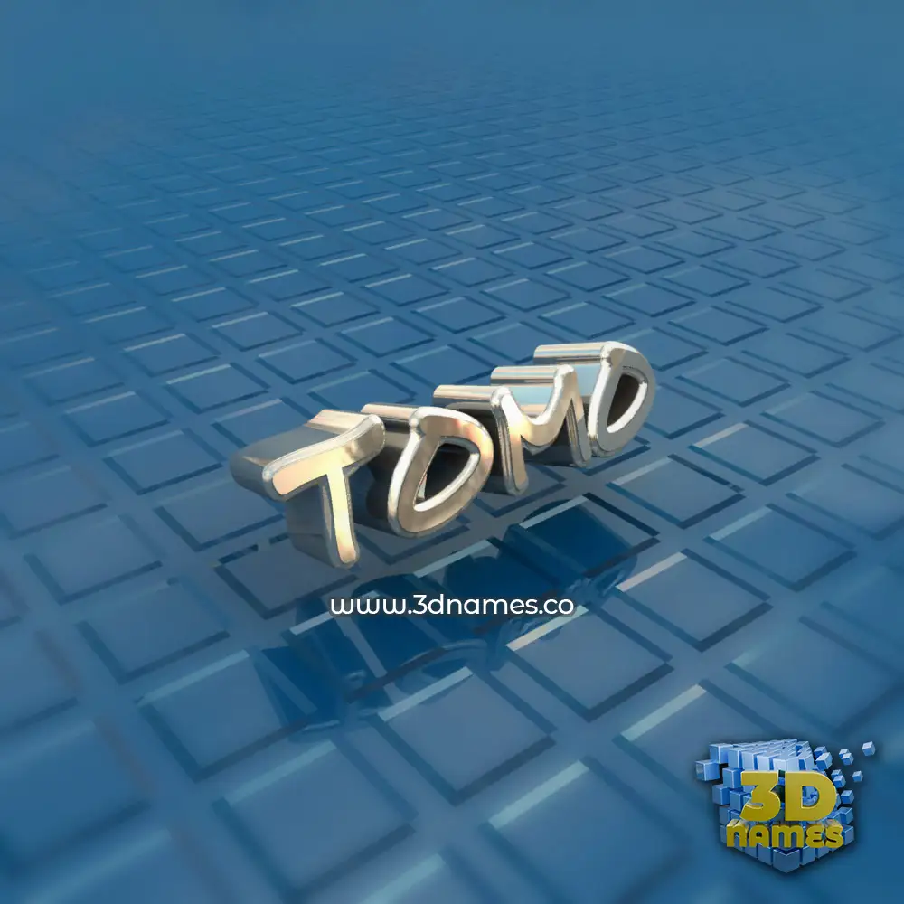 tomo in Blue Bling style - 3D name wallpaper