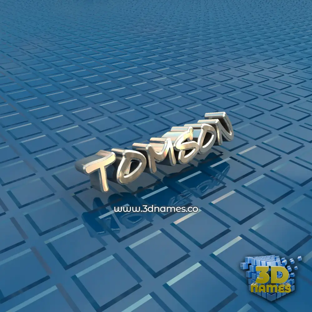 tomson in Blue Bling style - 3D name wallpaper