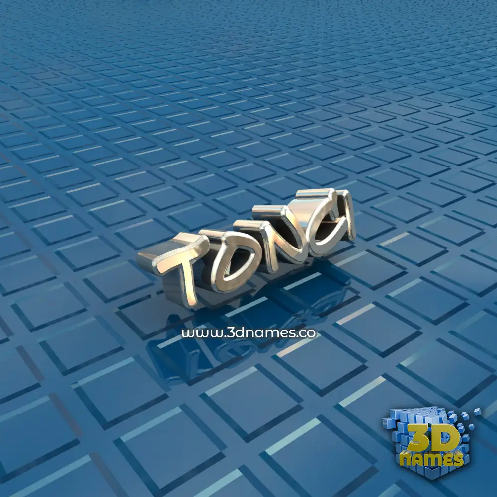 tonci in Blue Bling style - 3D name wallpaper
